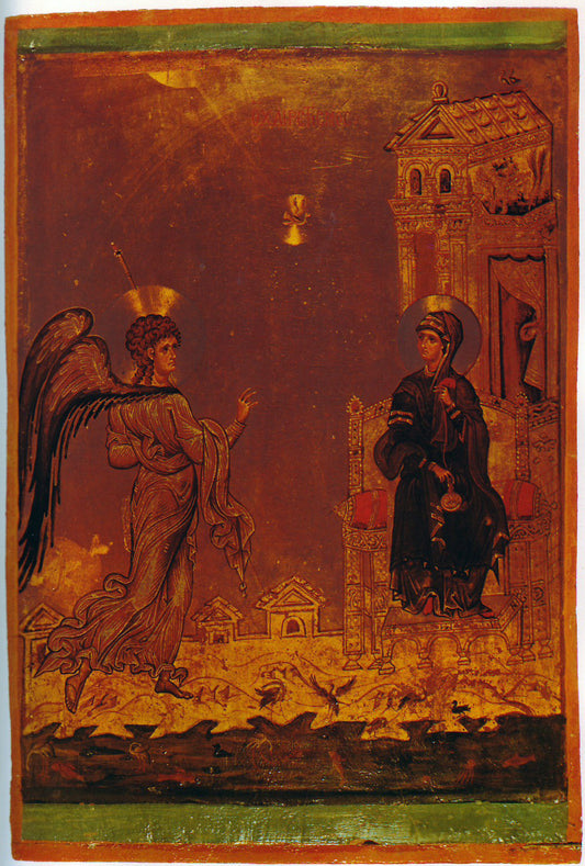 The Annunciation (  Byzantine Icon_12th Century )