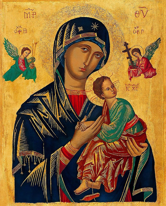 Our Lady of Perpetual Help ( Byzantine Icon_13th/14th Century )
