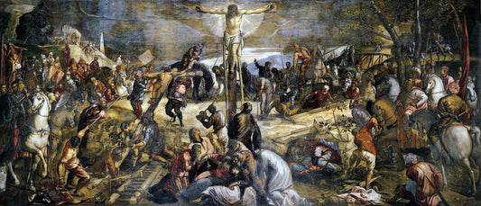 The Crucifixion  ( Artist : Tintoretto_1565 )