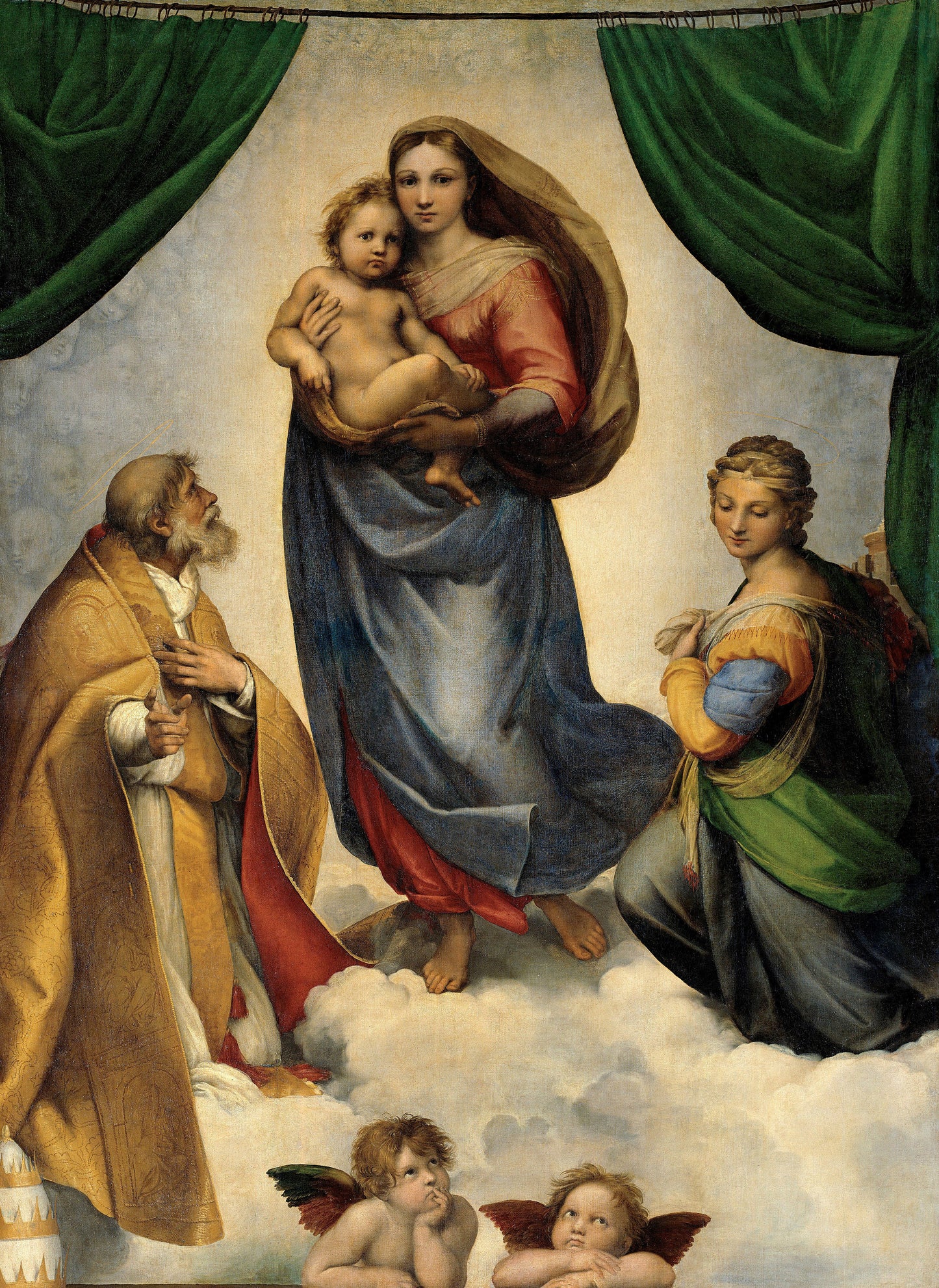 Sistine Madonna ( Artist: Raphael_1530 )