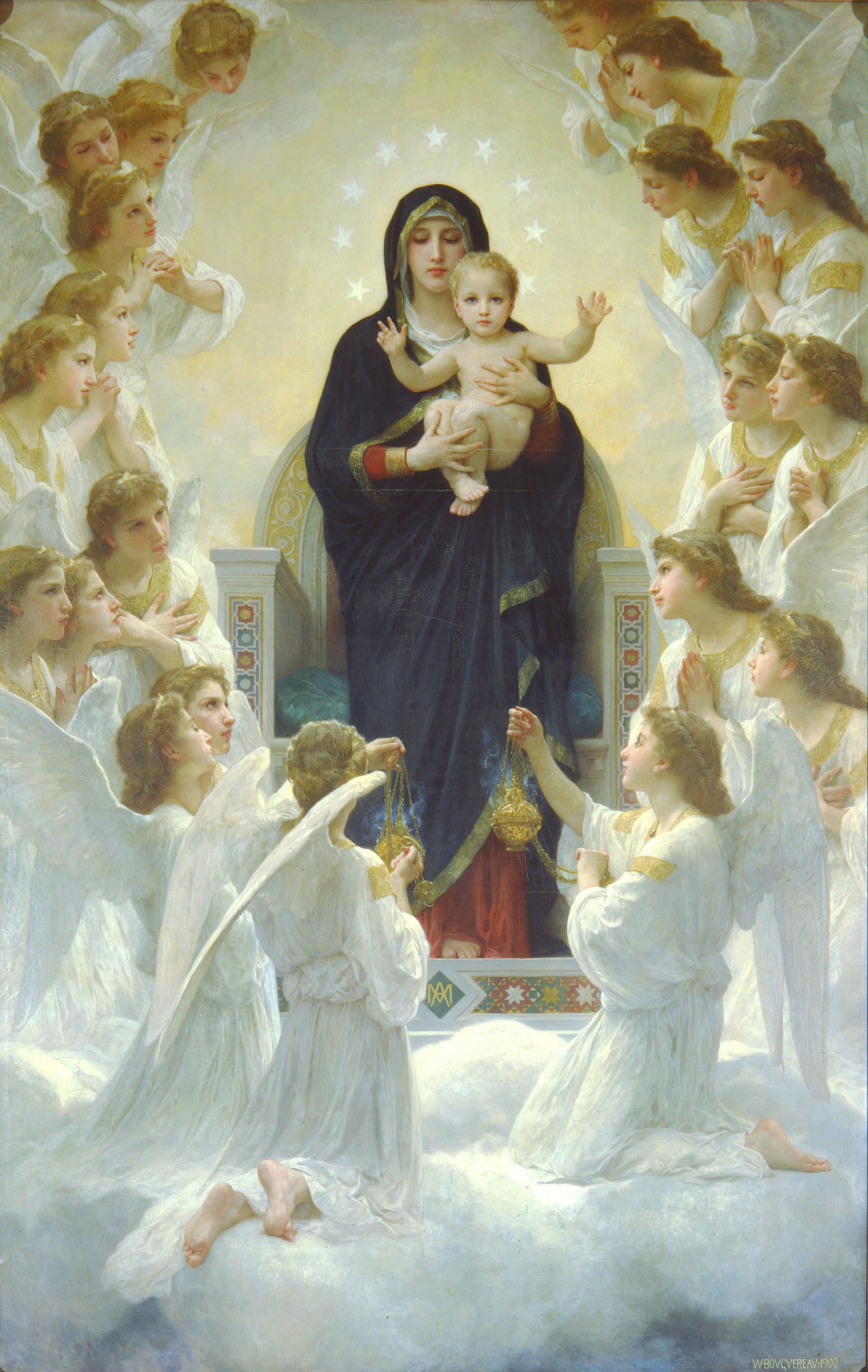 Queen of the Angels ( Artist : Bouguereau_1900 )