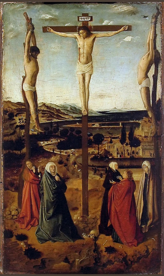 The Crucifixion ( Artist : Messina - 1455 )