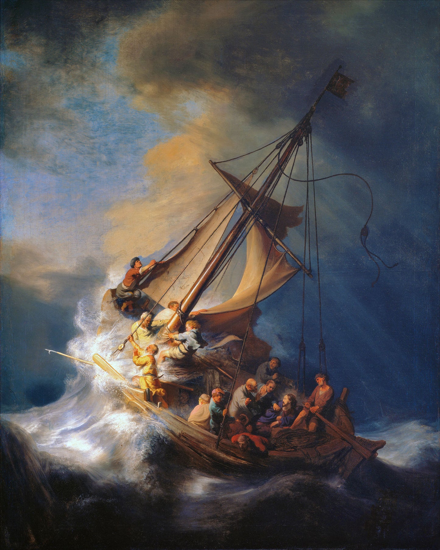 Storm on the Sea of Galilee ( Artist: Rembrandt_1633 )